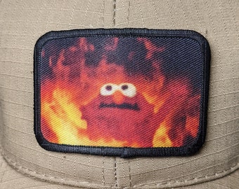 Écusson pour le moral hellmo fire meme 2 x 3 pouces avec bande auto-agrippante