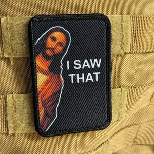 Jesus I saw that meme patch removable patch 2"x3" morale patch with hook and loop backing