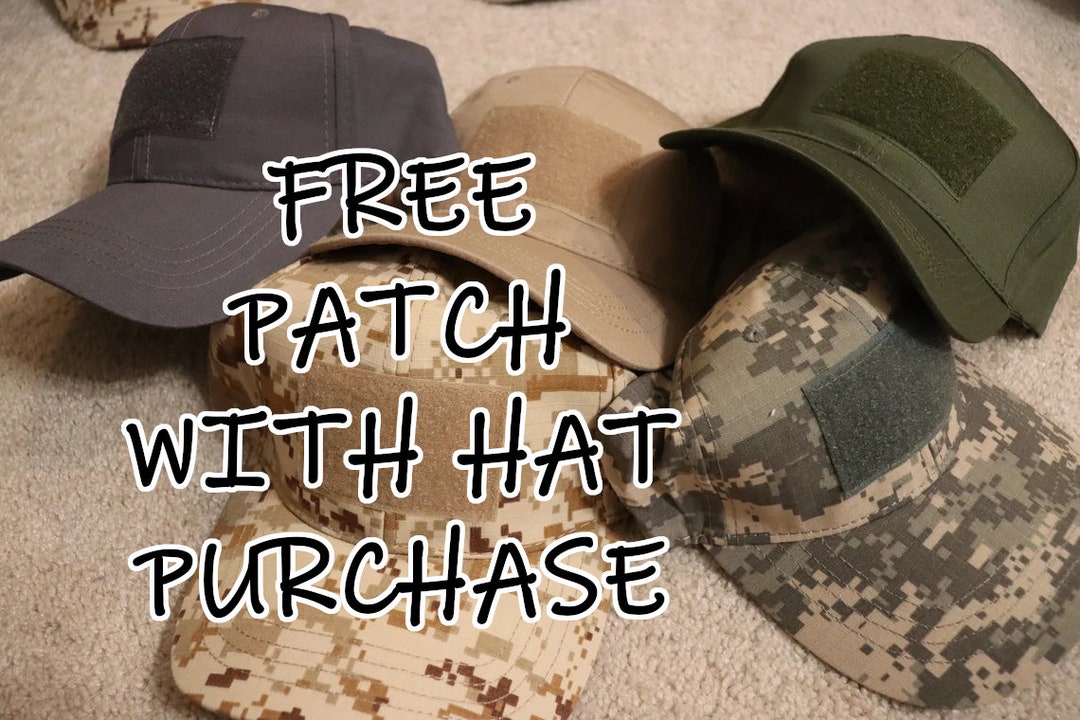 Free Handmade Morale Patch With Purchase Tactical Hat for Patches With  Place for Patches Hook and Loop -  Canada