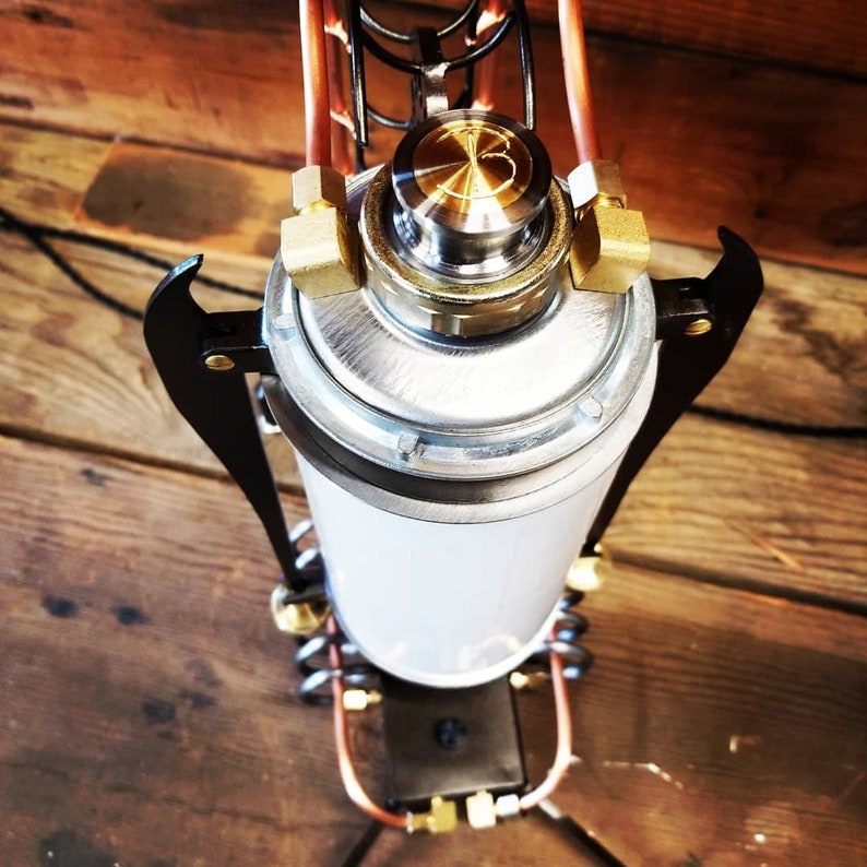 A Pair of Steampunk End Table Lights Made to Order Etsy Canada