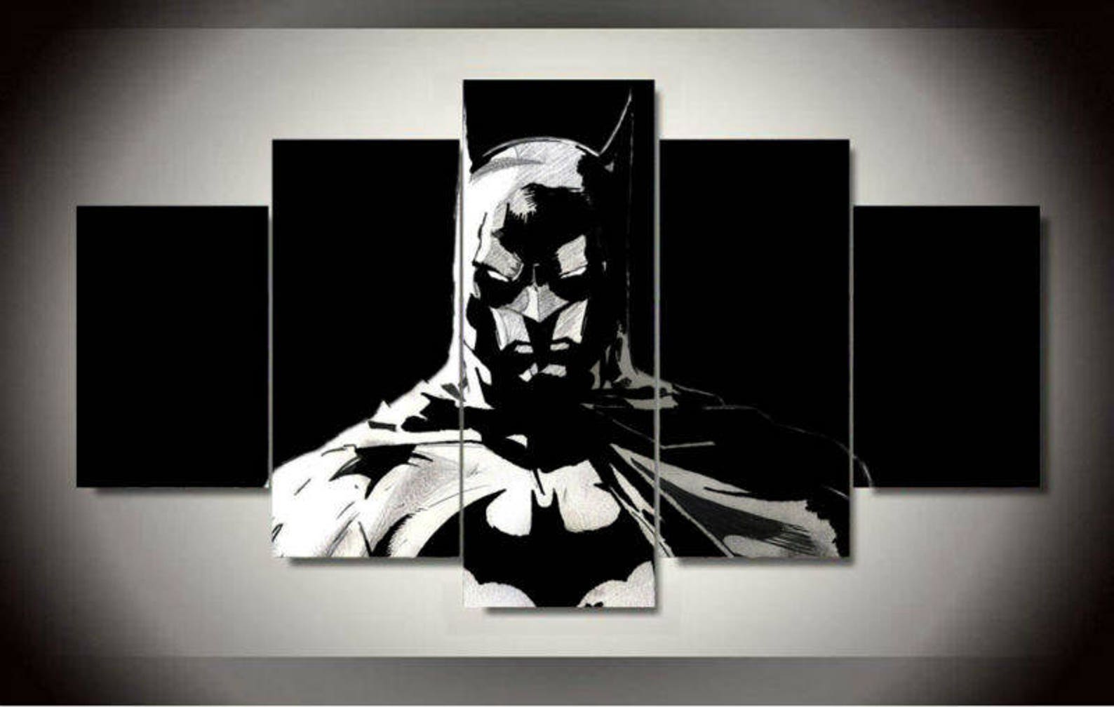 5 Panels DC Comics Batman the Dark Knight Canvas Art Multi Etsy
