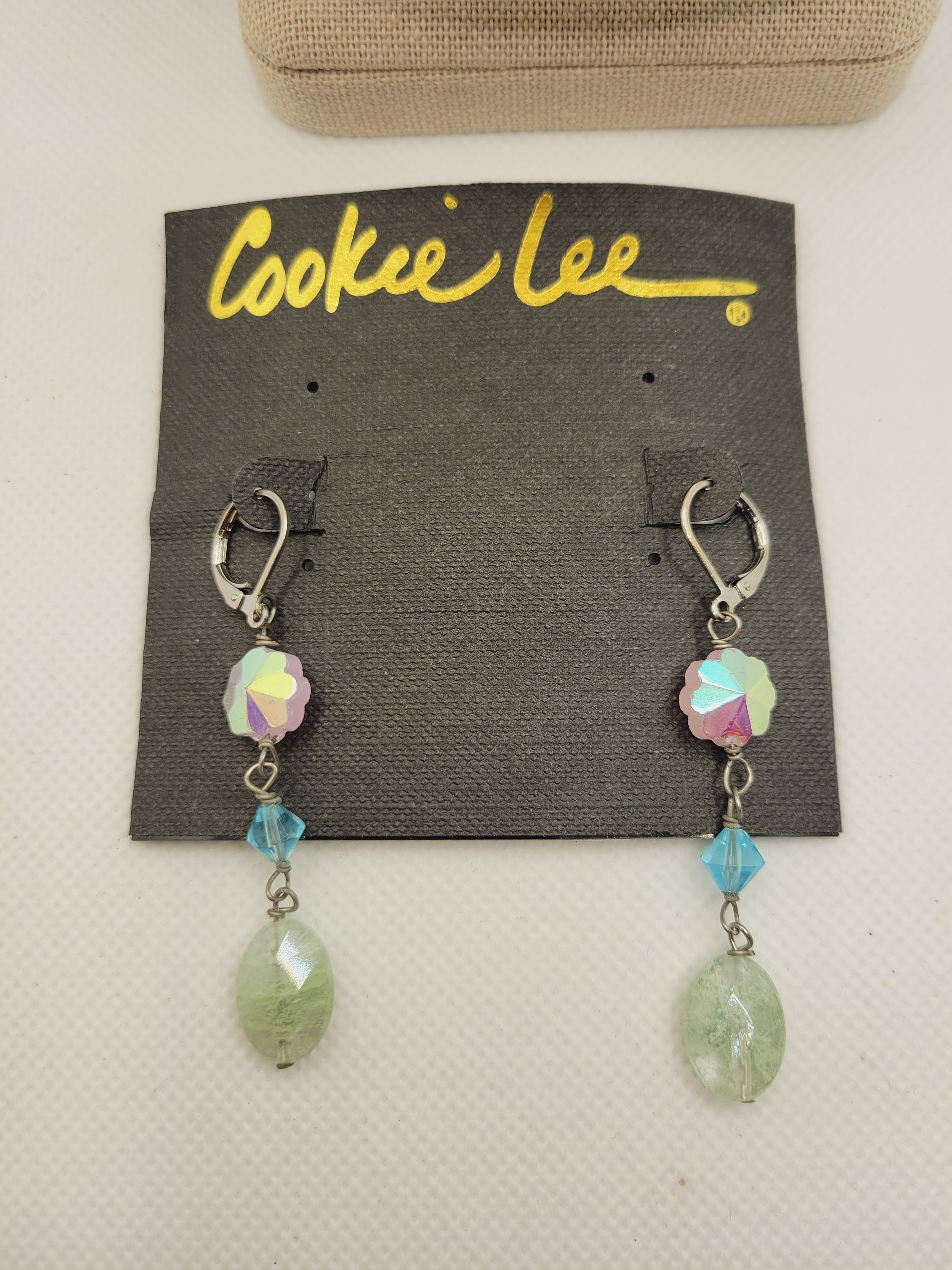 NWT Cookie Lee Earrings Original Card Genuine Crystal and - Etsy