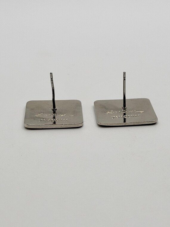 Signed Laurel Burch Juaquim Square Block Earrings… - image 4