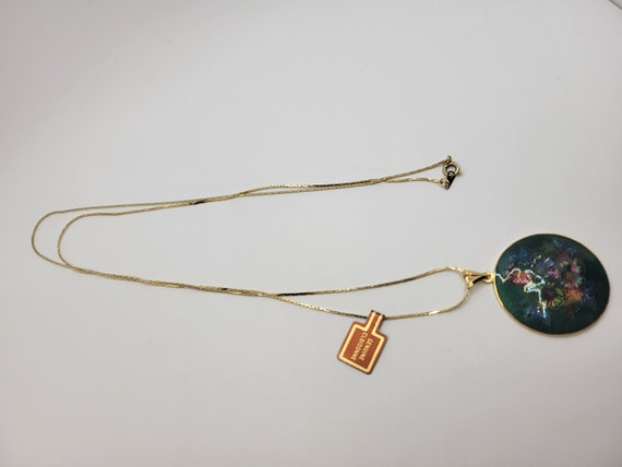 NOS Genuine Cloisonné Necklace - 1980s Jewelry - … - image 6