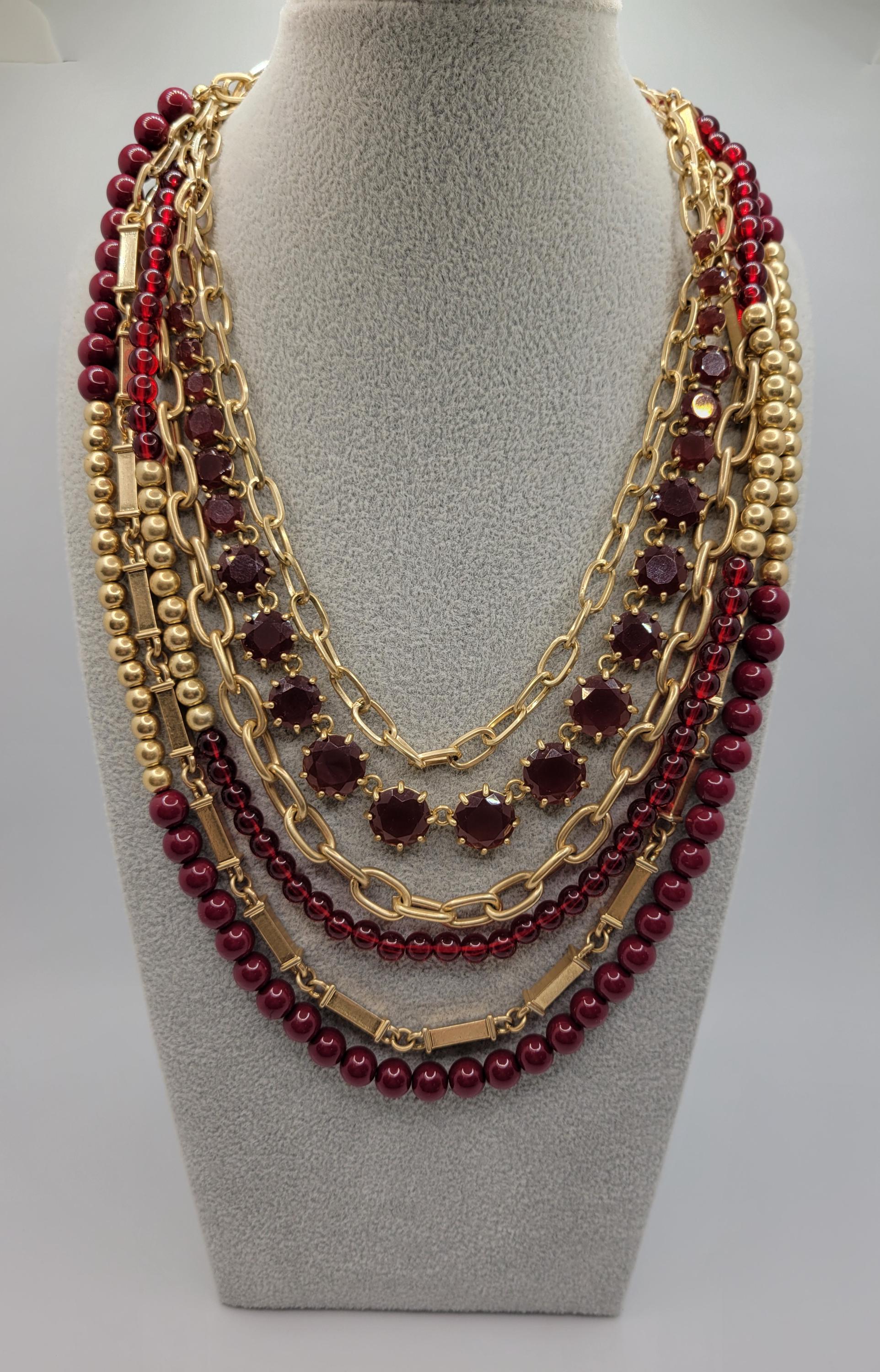 Premier Designs Multi-strand Layered Necklace Modular Removable