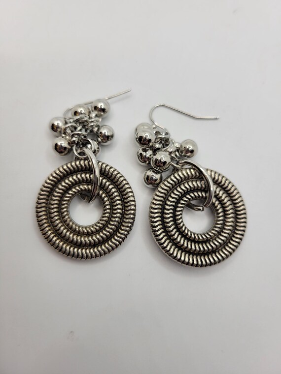 Artisan Abalone Shell in Resin Dangle Earrings - … - image 6