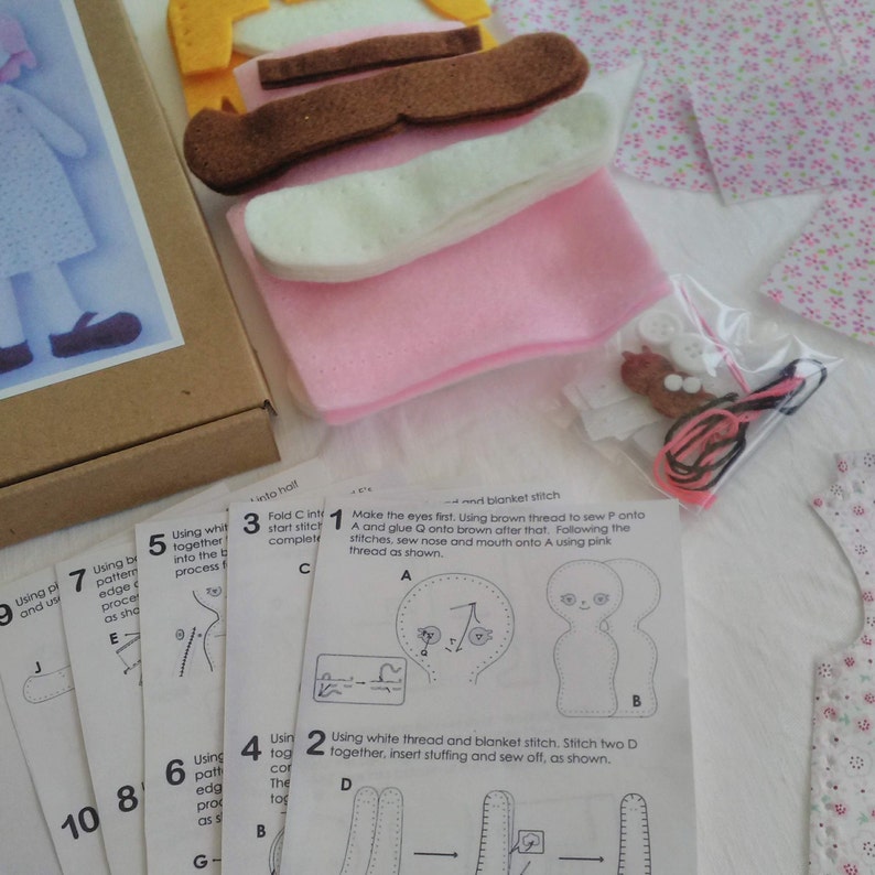 Make Your Own Worry Doll Kit Make Your Own Doll Kit Sew Your Own 16.5 Doll Kids Doll Making Set. Worry Doll Craft Kit DIY Doll Kit