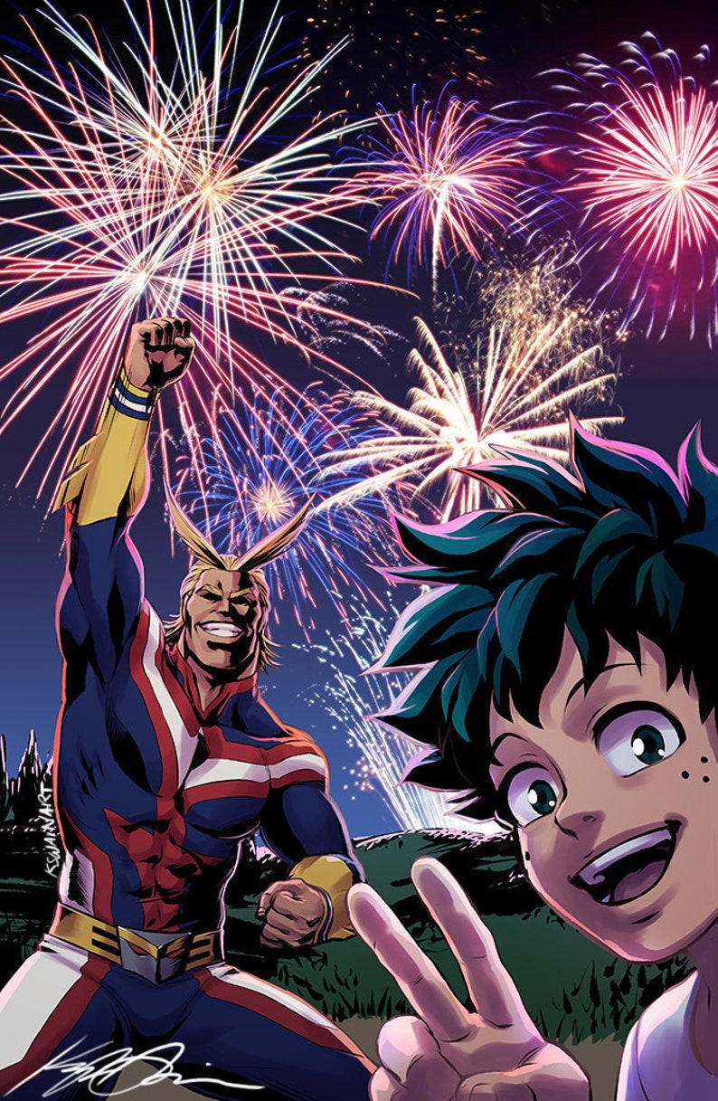 All Might & Deku 11x17 ou 5x7 Fanart Print/Poster Etsy