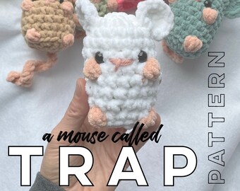 Un ratón llamado Trampa // patrón de ganchillo, amigurumi sin costuras, patrón de amigurumi