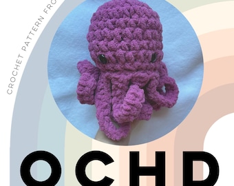 Patrón de pulpo Ochd / patrón de ganchillo, pulpo de ganchillo, peluche de ganchillo