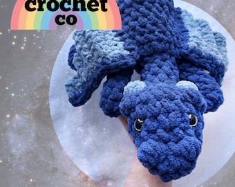 Patrón del dragón de punto bajo de Marte (SOLO PATRÓN) / Patrón de ganchillo, dragón de ganchillo, patrón de dragón, patrón de amigurumi