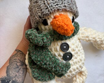 Feefle el muñeco de nieve // patrón de crochet en pdf, muñeco de nieve de crochet, patrón de crochet