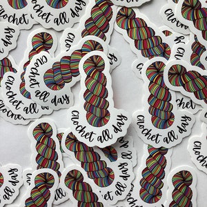 Gehäkelte Alltagssticker
