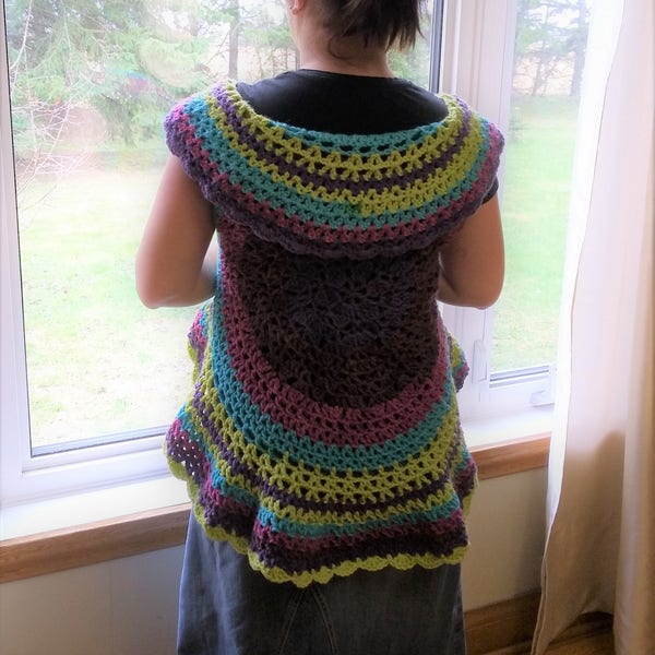 Bohemian Lily Circular Vest Pattern