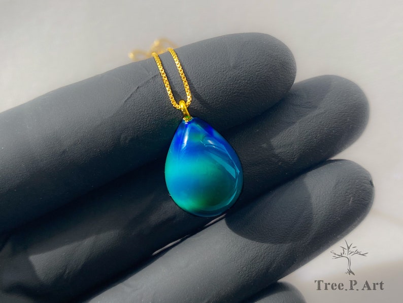 Aurora Opal necklace 5th Anniversary Gift Gift for Her Unique Opal for Her Opalite Jewelry One of a Kind Jewellry