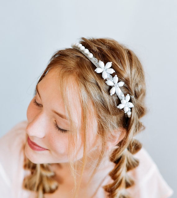 simple flower headpiece