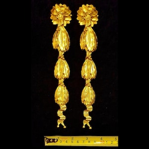 Paire de meubles muraux décoratifs en or ou blanc de style français, moulure de fronton, appliques en plastique, décoration