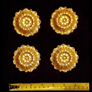 4 Gilt Gold or White French Style Decorative Wall Furniture Moulding Pediment Plastic Decoration