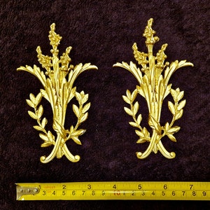 Par de apliques ornamentados em estilo francês dourado ou branco, móveis de parede decorativos, apliques, molduras, frontão, decoração de plástico