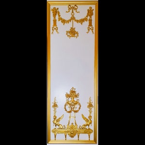 Large White or Gold Resin(Plastic) Decorative Antique French Style Neoclassical Louis XVI Marie Antoinette  Panel For Wall Panelling