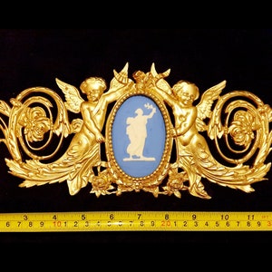 Large Gilt Gold or White French Style Decorative Wall Furniture Moulding Pediment Plastic Decoration