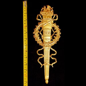 Grande décoration en plastique de fronton de moulage de meubles muraux de style français, dorés ou blancs