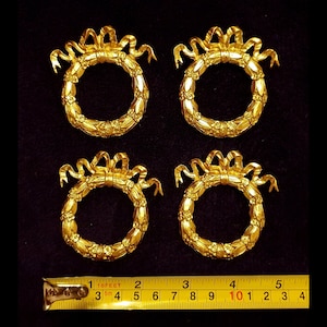 4 Gilt Gold or White French Style Decorative Wall Furniture Moulding Pediment Plastic Decoration