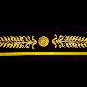 Gilt or White French Empire Napoleon Victorian Style Decorative Wall Furniture Moulding Pediment Frame Plastic Decoration