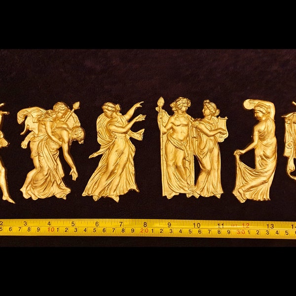 6 Gilt Gold or White French Style Statues Decorative Wall Furniture Moulding Plastic Decoration