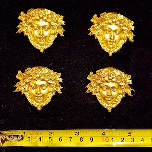 4 Gilt Gold or White French Style Decorative Wall Furniture Moulding Pediment Plastic Decoration