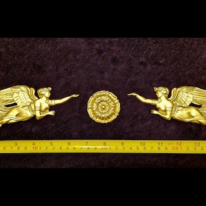 Apliques ornamentados em estilo francês dourado ou branco, móveis de parede decorativos, apliques, molduras, frontão, decoração de plástico