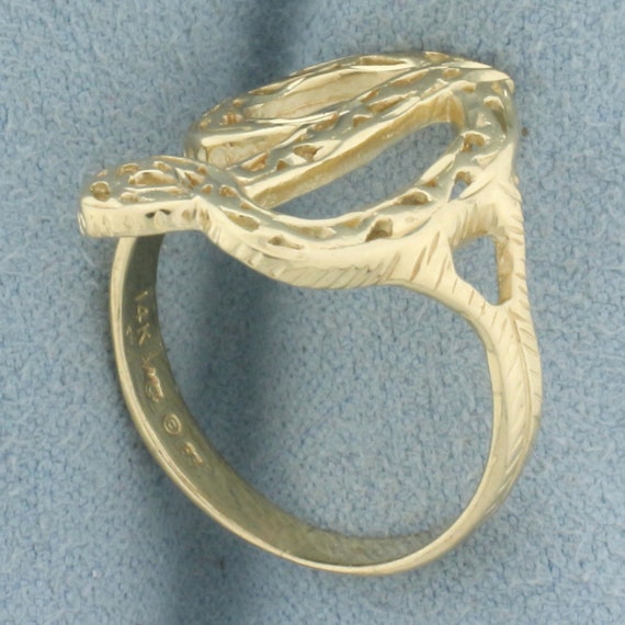 D Initial Ring in 14k Yellow Gold - image 3