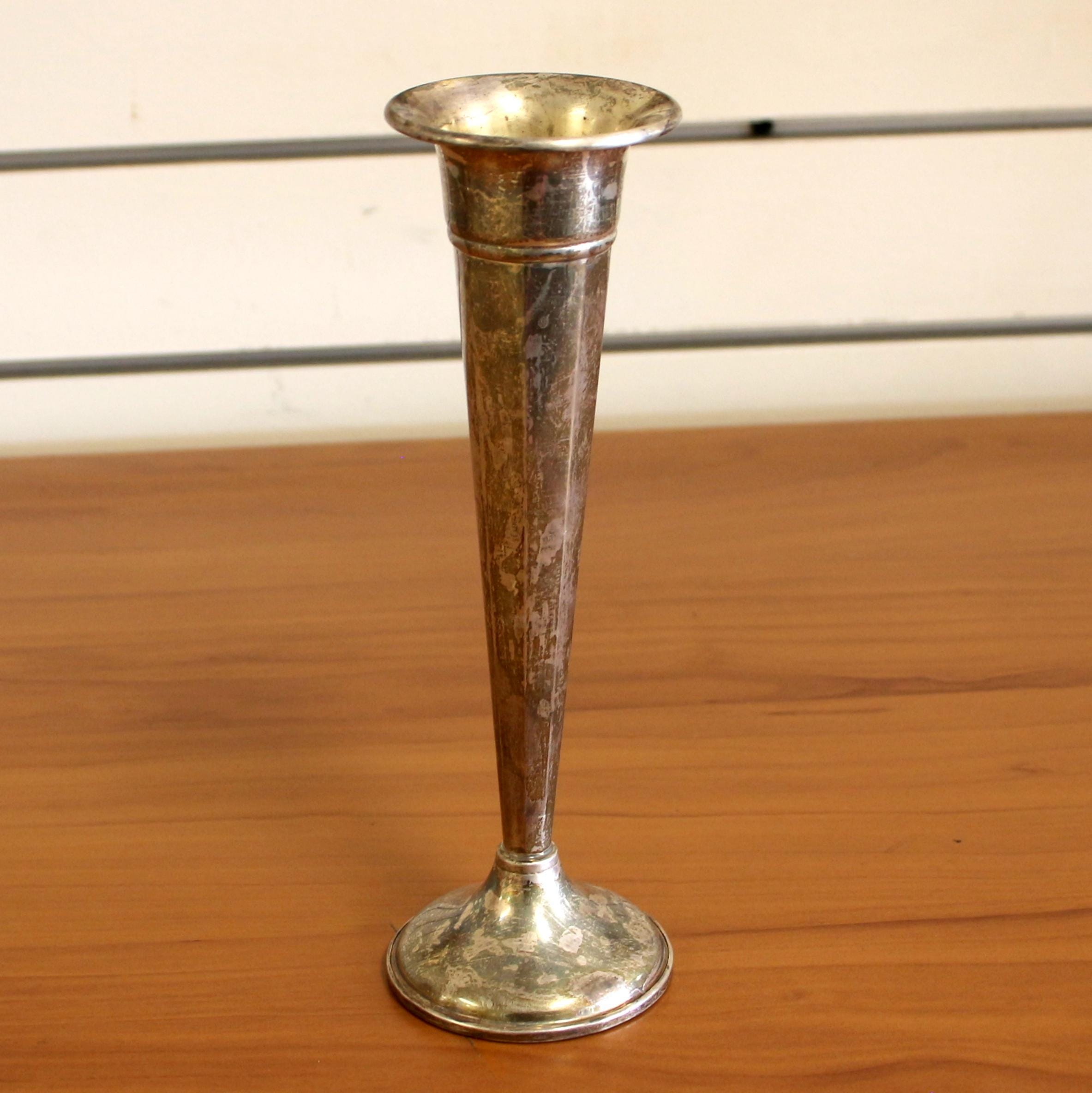 Sterling Silver Trumpet Bud Vase - Etsy
