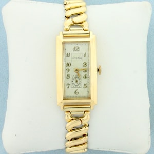 Vintage Longines Damenuhr In 585er Gelbgoldgehäuse