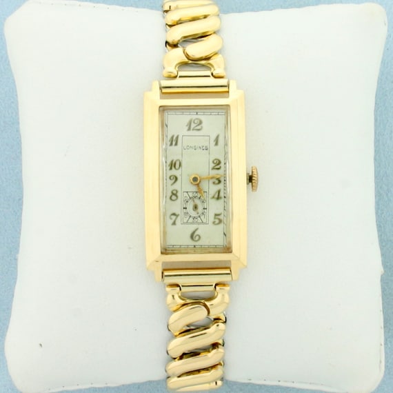 Vintage Manual Wind Longines Wrist  Watch With So… - image 1