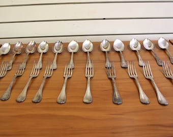 Christofle Rubans Silverplate Flatware Set