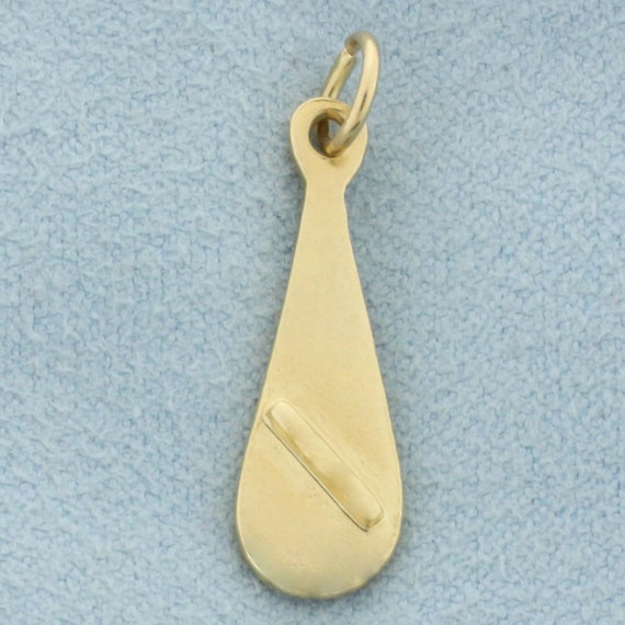 Teardrop Charm or Pendant in 14k Yellow Gold - image 2