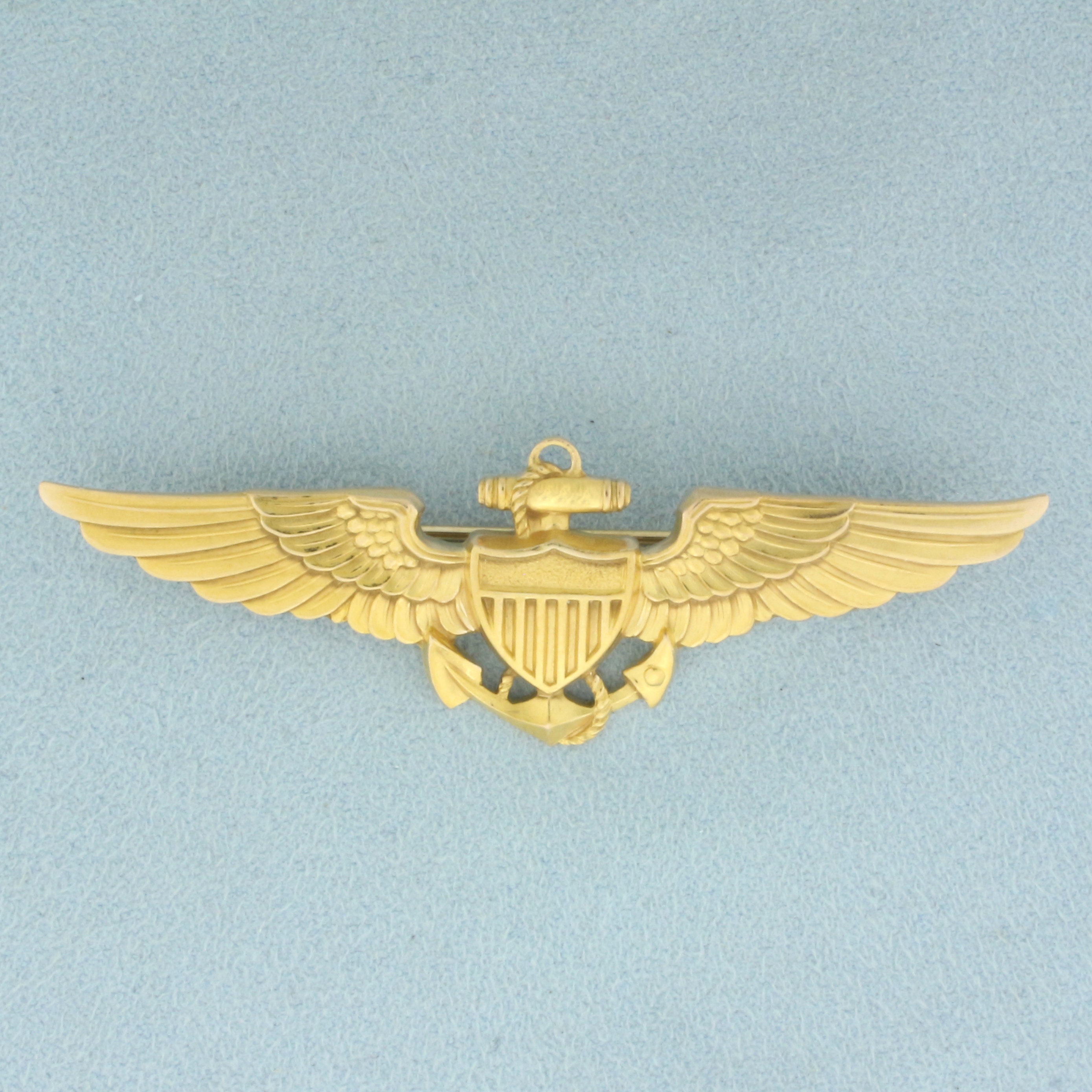 US Marine Corp or Naval Aviator Wings Pin in 10k Yellow Gold - Etsy