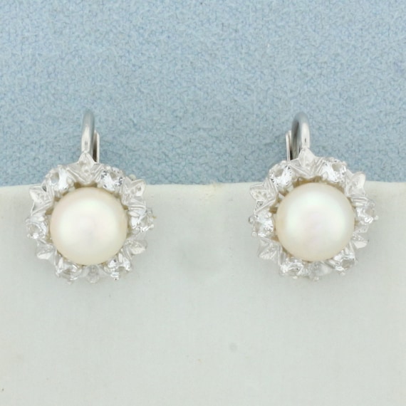 Cultured pearl earrings in - Gem