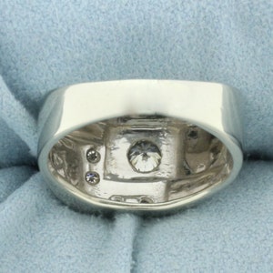 Diamond Geometric Design Ring in 14k White Gold image 4