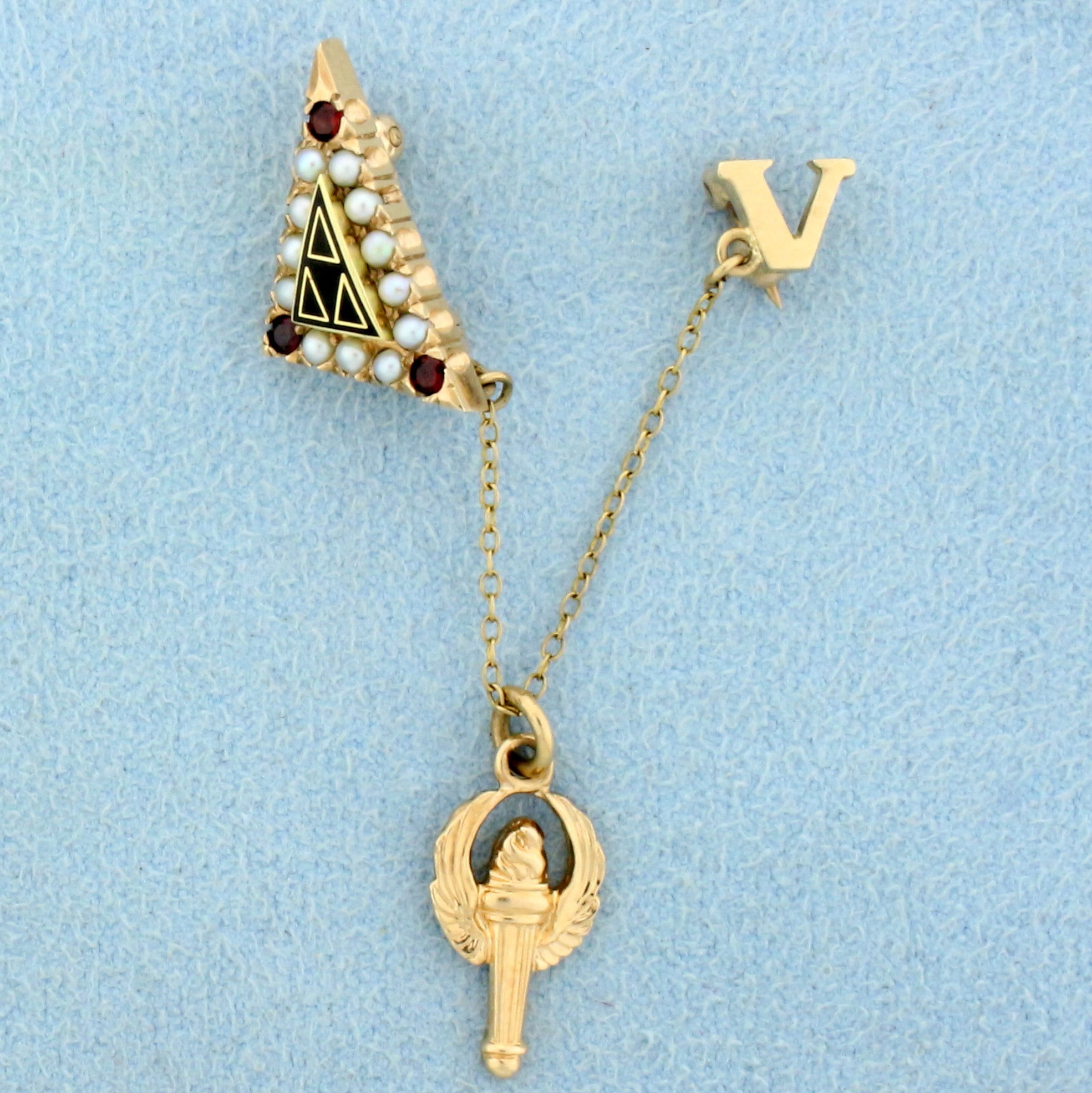 Vintage Acacia Fraternity Pin in 10K Yellow Gold - Etsy
