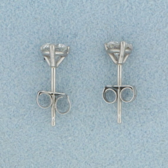 1/2ct TW Diamond Stud Earrings in Platinum - image 2