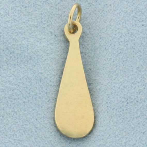 Teardrop Charm or Pendant in 14k Yellow Gold - image 1