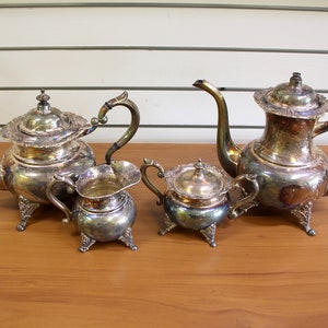 Antique Esquire Sterling Silver Coffee/Tea 4 Piece Service