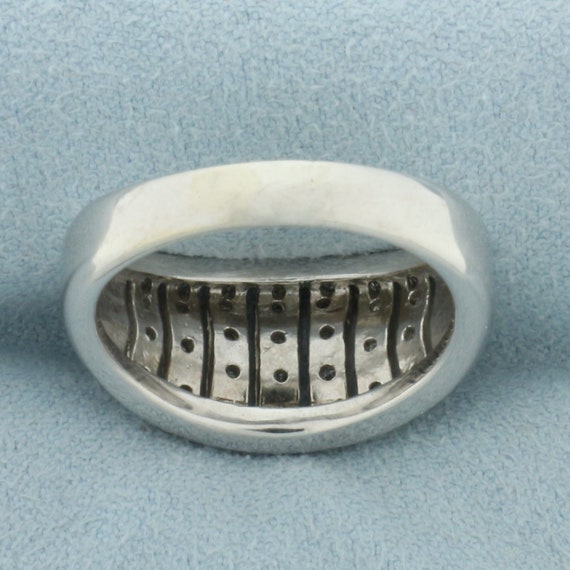 Unique Pave Set Diamond Ring in 14k White Gold - image 4