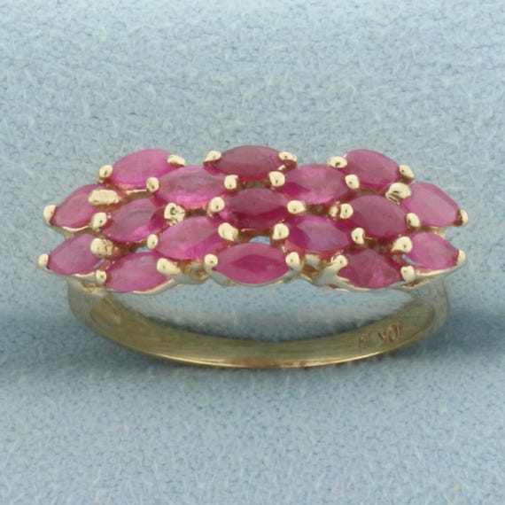 Natural Ruby Ring in 10k Yellow Gold - image 1