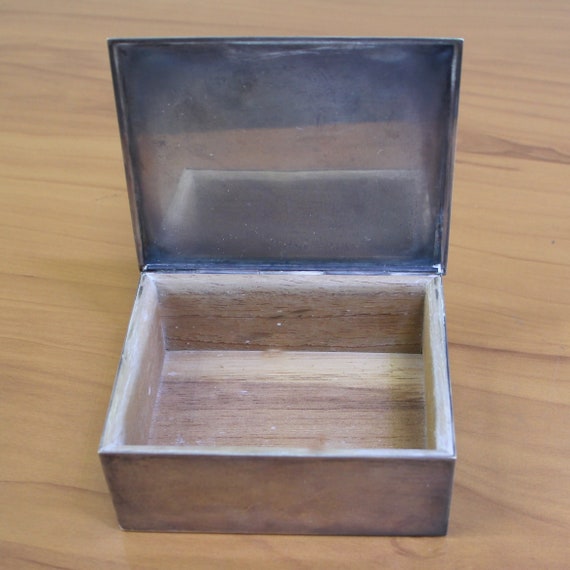 ティファニー　レターボックス　木箱 Tiffany and Co. Cedar Lined Keepsake Box in .925 Sterling Silver