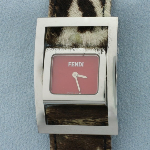 Fendi 5010L Rotating Face Pony Hair Flip Watch Etsy Ireland
