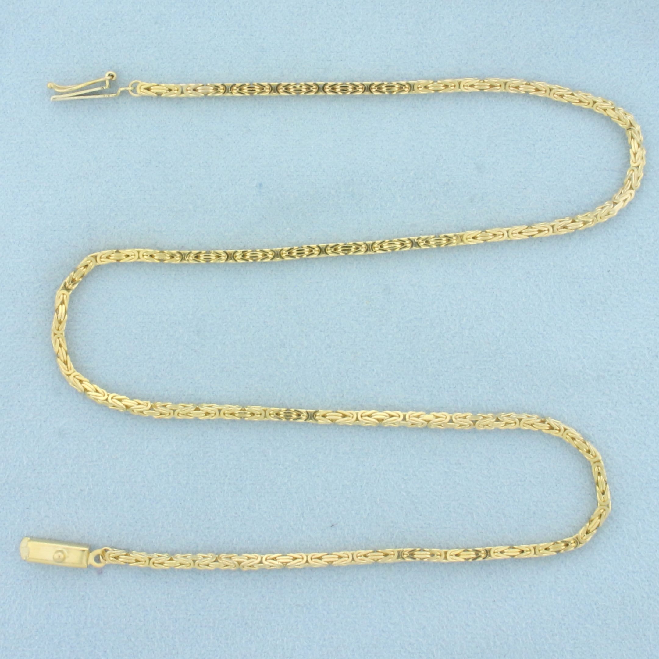Collana in oro giallo maglia catena rigenerato a 2.050
