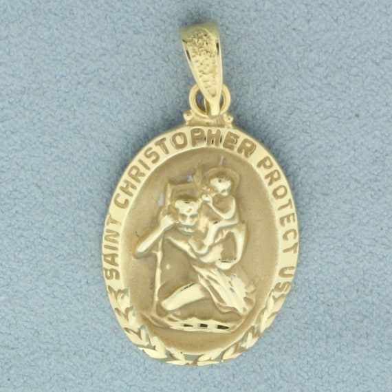 Dainty st christopher protect - Gem